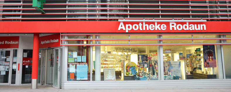 Außenansicht der Apotheke